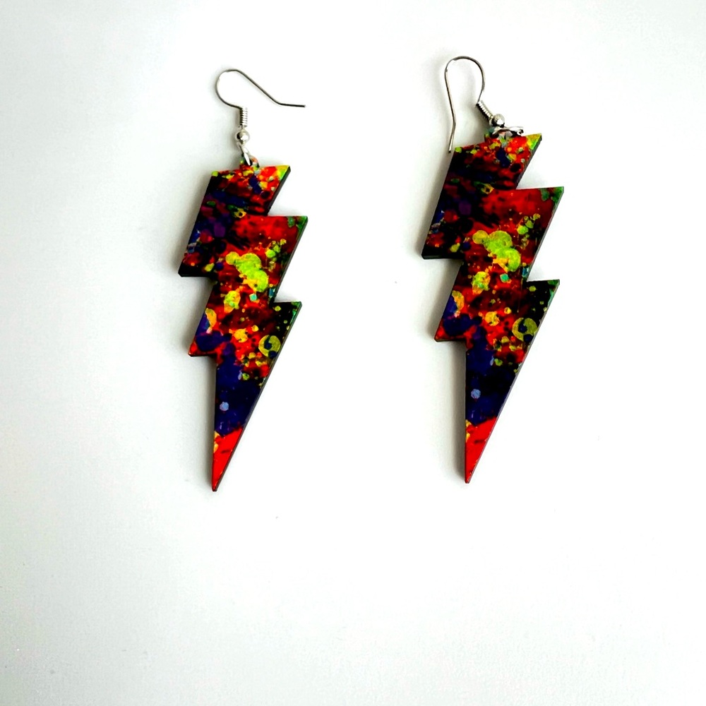 Thunderbolt earrings